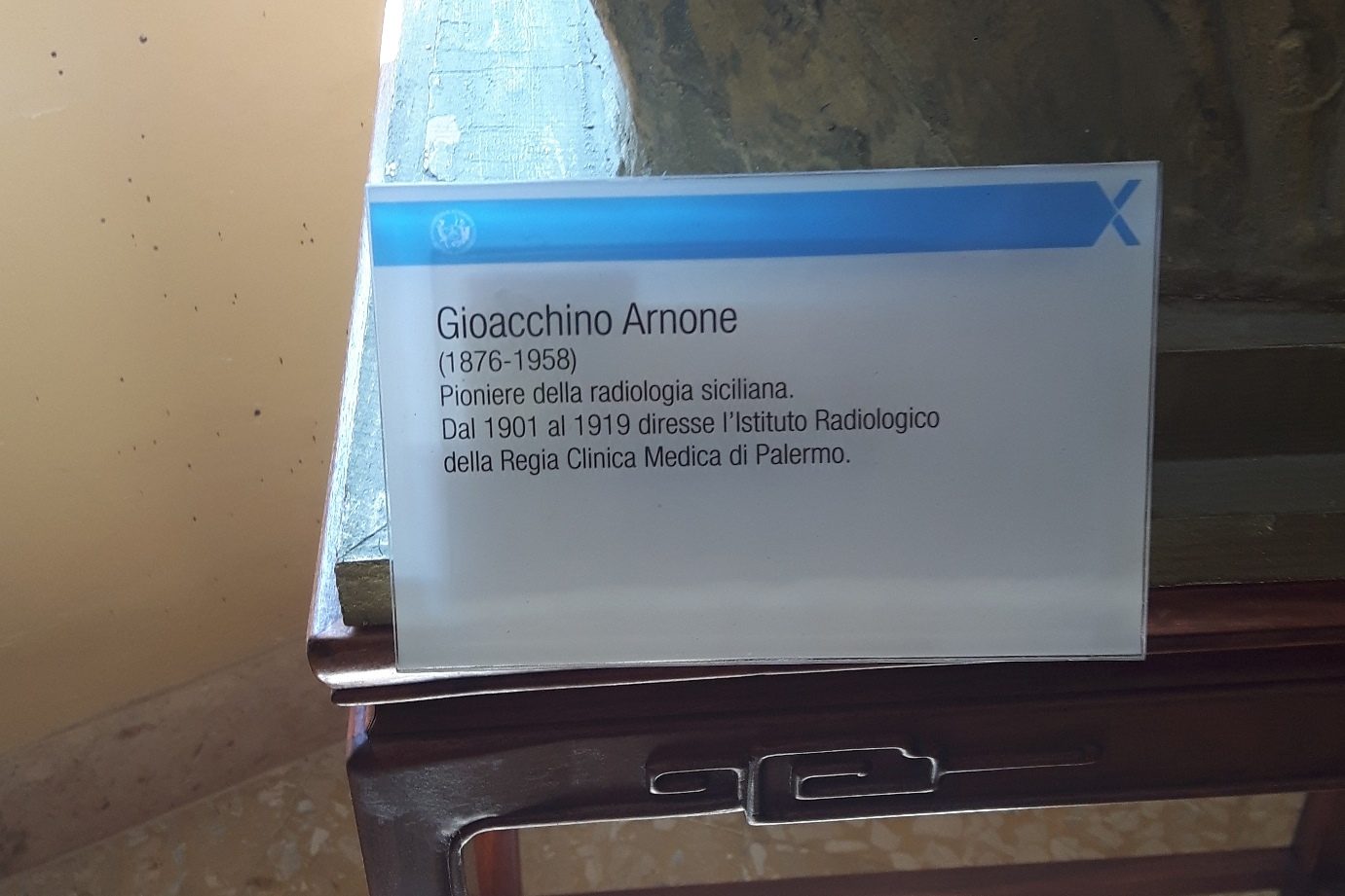 Gioacchino Arnone's bust, Museo della Radiologia, Palermo (5).jpg